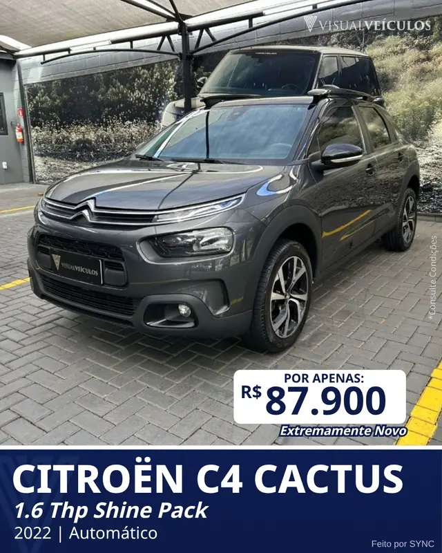 Exemplo de arte automática para Feed do Instagram de loja de veículos (modelo 11)