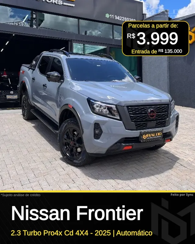 Exemplo de arte automática para Feed do Instagram de loja de veículos (modelo 2)