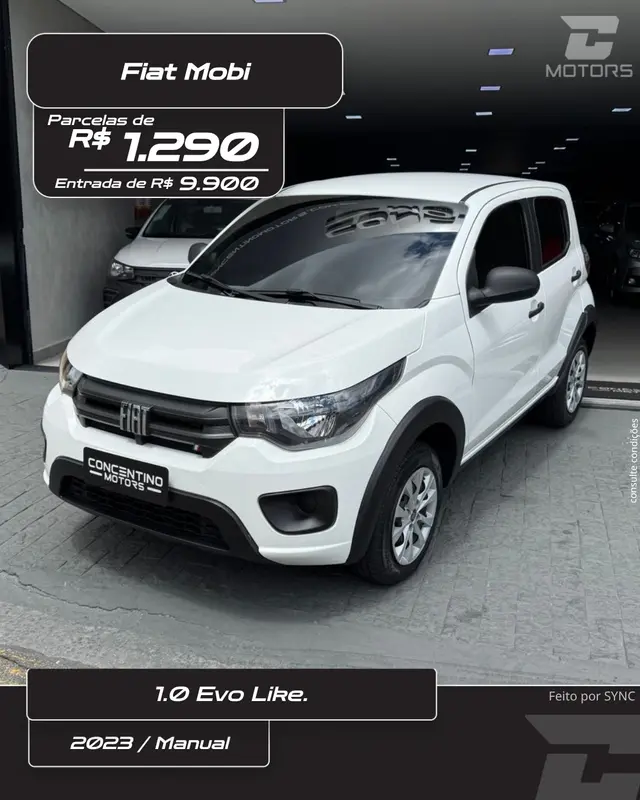 Exemplo de arte automática para Feed do Instagram de loja de veículos (modelo 3)